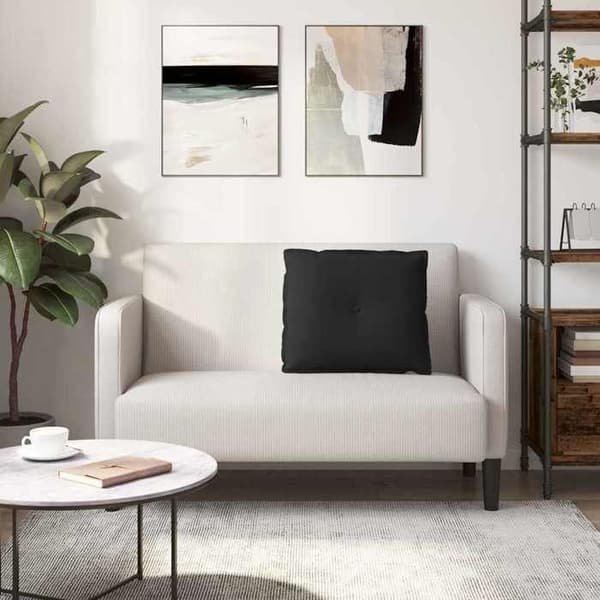 Maison Exclusive - Sort Rygpude 60 x 50 cm Mikrofiberstof