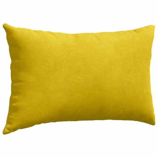 Soffkuddar - EXKLUSIVT HEM - Set om 2 50 x 30 cm - Gul - Kordfløyel - Polyesterfyllning Gul