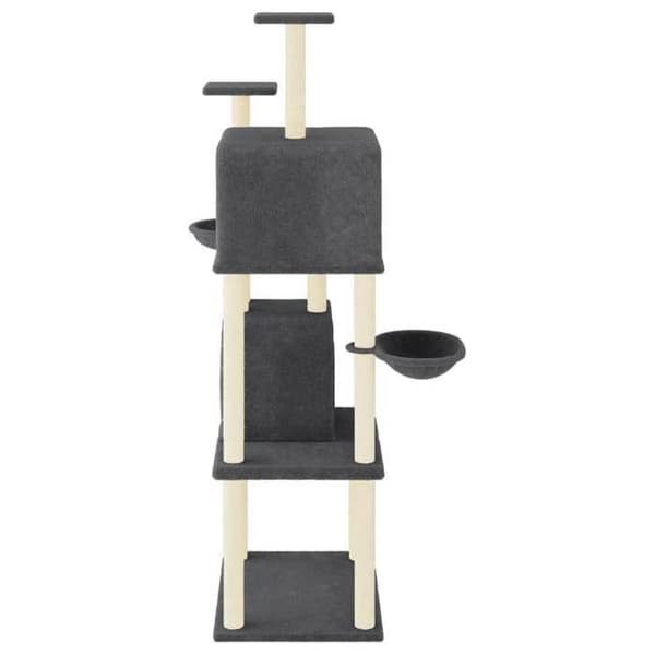 Maison Exclusive - Kattekradse med sisal i mørkegrå 180 cm Mörkgrå