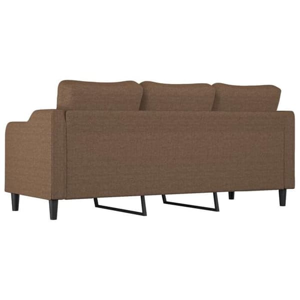 Maison Exclusive - Soffa 3-sits Brun 180 cm Tyg brun