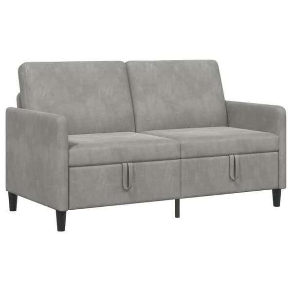Maison Exclusive - Sofa med opbevaring Lys grå 152 x 78 x 87 cm Polyester