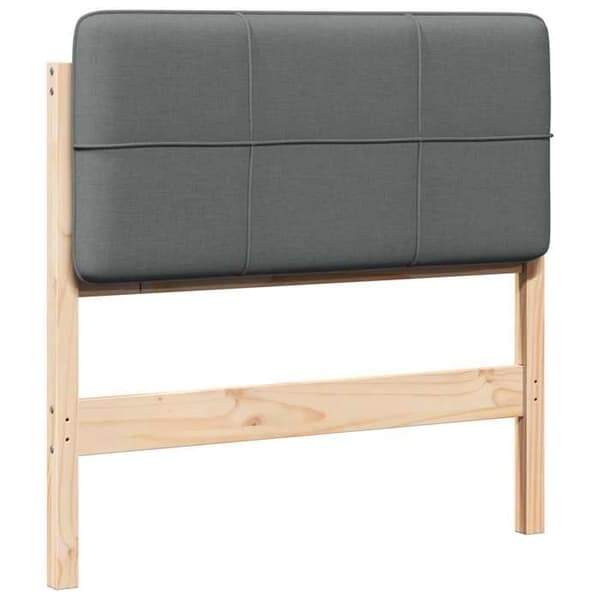 Hovedgærde - EKSKLUSIV HUS - Enkel rektangulær - Massiv fyr - 100 cm - Brun og lys grå Brun och ljusgrå