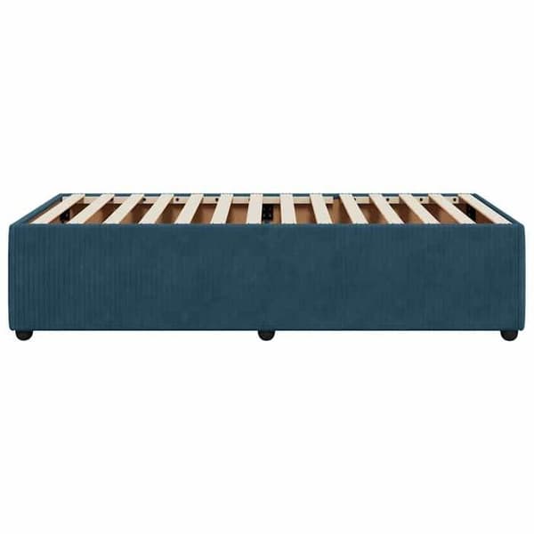 Maison Exclusive - Sengestel uden madras blå 100x200 cm fløjl Blå