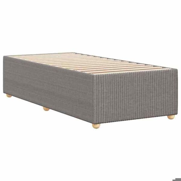Sengestel - EKSKLUSIV HUS - 80x200 cm - Taupe - Polyesterstof - Lamelseng Mol