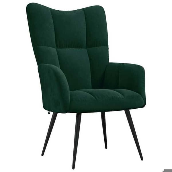 Maison Exclusive - Mörkgrön Velour Relaxstol