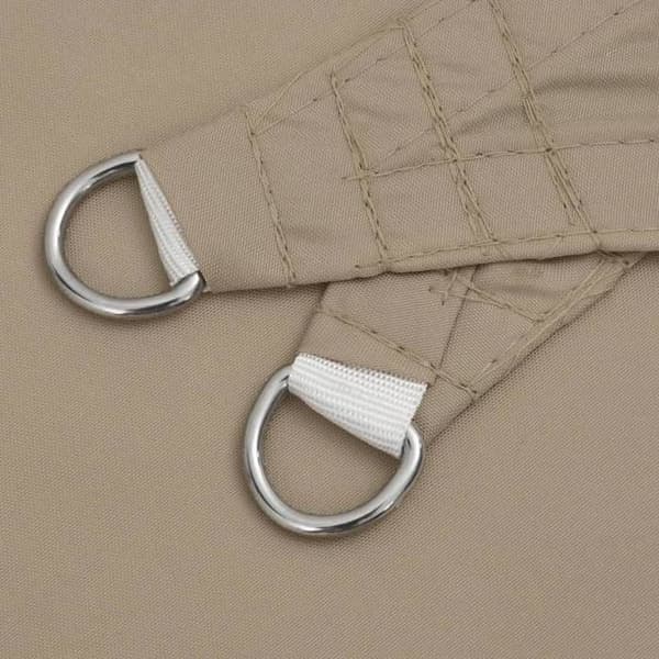Maison Exclusive - Triangulär parasollduk i oxfordtyg 3x3x4,24 m taupe Mol