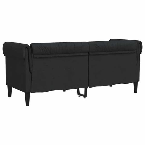 Maison Exclusive - Chesterfield 2-personers sofa sort stof
