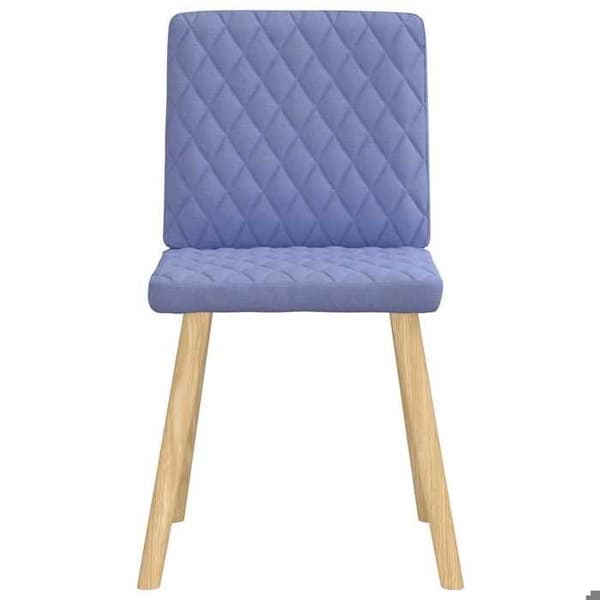 Maison Exclusive - Matstolar set om 4 blå jeans tyg