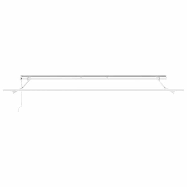 Maison Exclusive - Elektrisk markis 4 x 3 m Vit 100 % polyester Vit