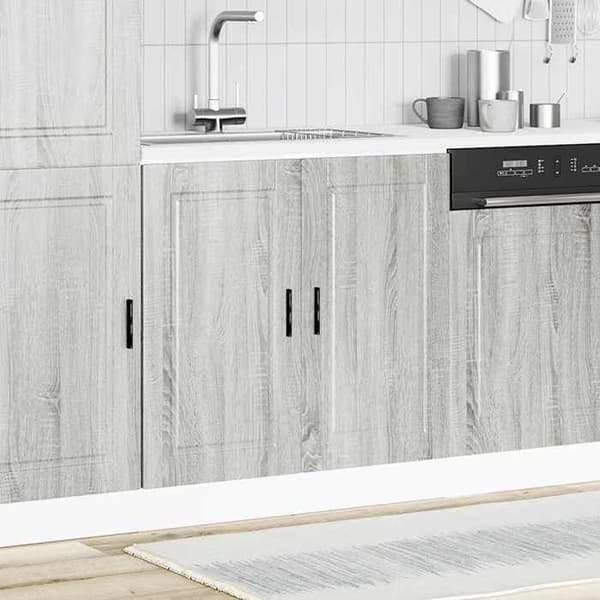 Maison Exclusive - Lavt skab til vask Porto sonoma grå træ ingeniør
