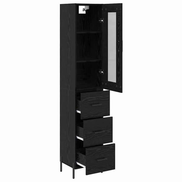 Dressoar / Buffé - MAISON EXCLUSIVE - Standardmodell - Träpaneler - Svart - Metallben