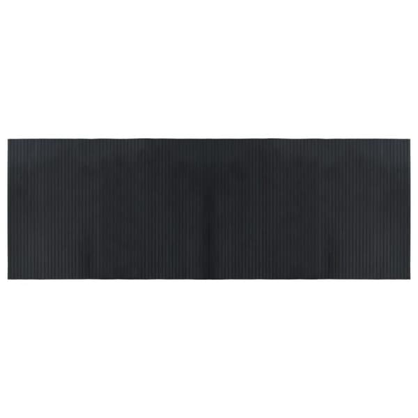 Maison Exclusive - Rektangulär svart matta 70x200 cm bambu