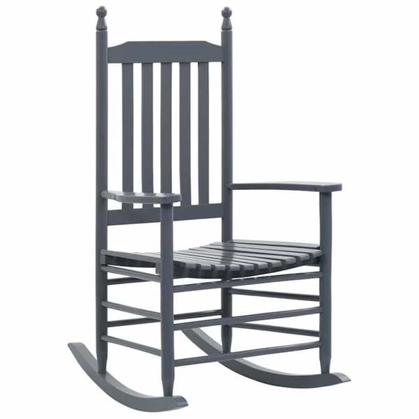 Maison Exclusive - Gungstol med böjd sits Grå Poppelträ Grå
