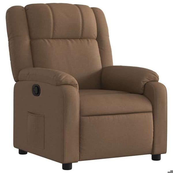 Maison Exclusive - Brun Tyg Reclinerfåtölj