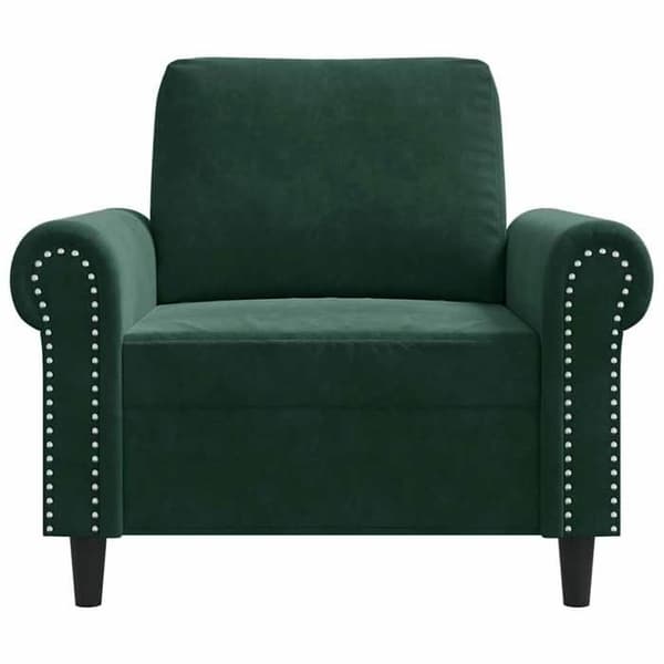 Maison Exclusive - Tummanvihreä nojatuoli 60 cm samettia