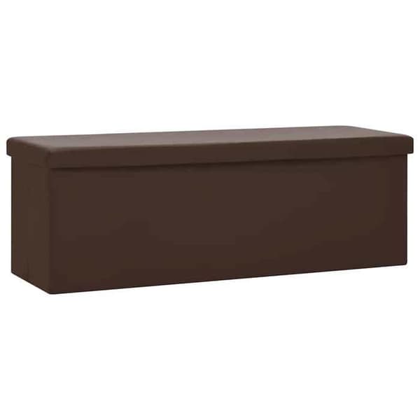 Maison Exclusive - Fällbar förvaringsbänk Brun PVC Marron (PVC)
