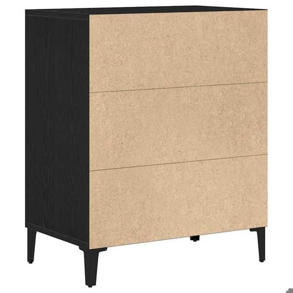 Maison Exclusive - Buffet Sort egetræ 57 x 35 x 70 cm Ingeniørtræ svart ek