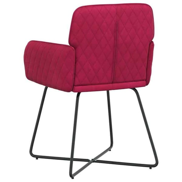 Maison Exclusive - Matstolar 2 st Sammet Bordeaux