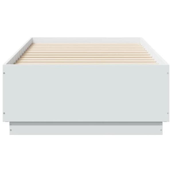 Maison Exclusive - Sängram utan madrass vit 90x190 cm