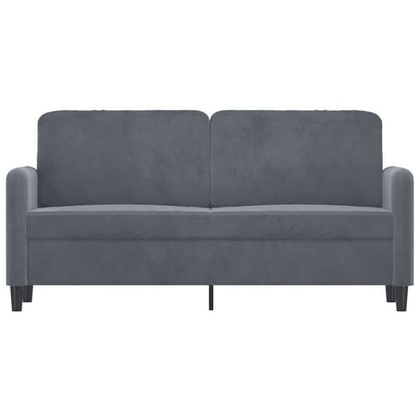 Maison Exclusive - Tummanharmaa 2-paikkainen sohva 140 cm Sametti