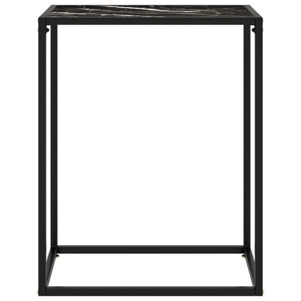 Maison Exclusive - Konsolbord Sort 60x35x75 cm Tempereret glas