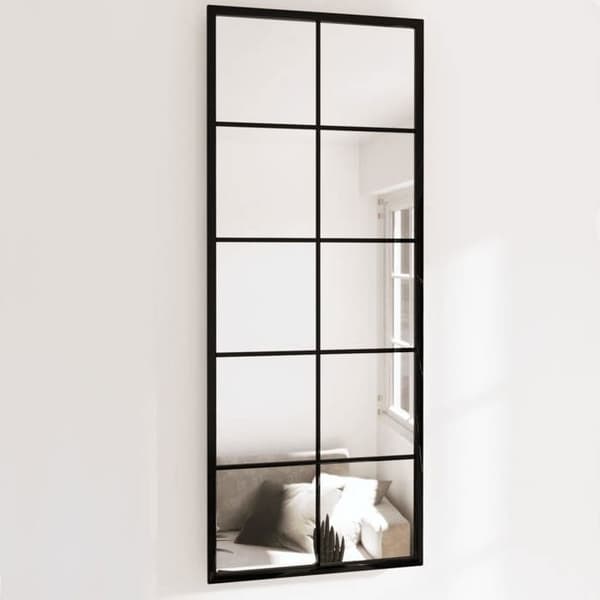 Maison Exclusive - Peilit seinälle 2 kpl musta 100x40 cm metalli Svart