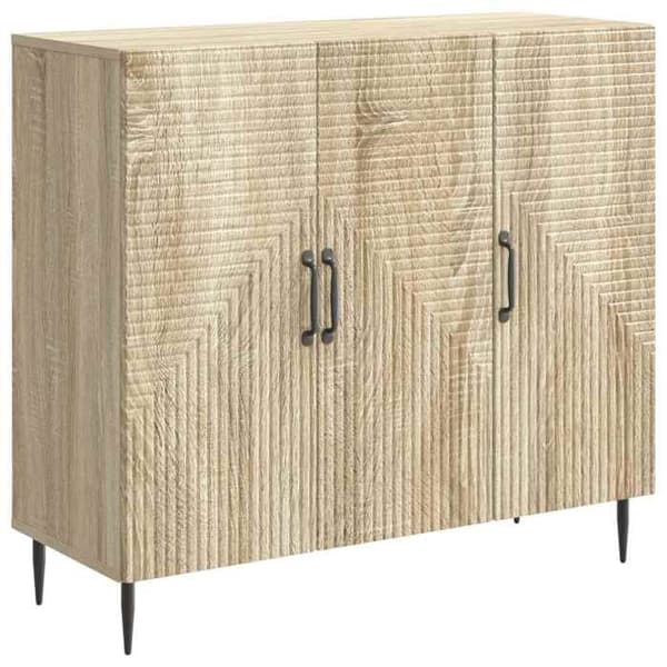 Maison Exclusive - Buffé Ek Sonoma 89 x 34,5 x 80 cm Ingenjörsträ