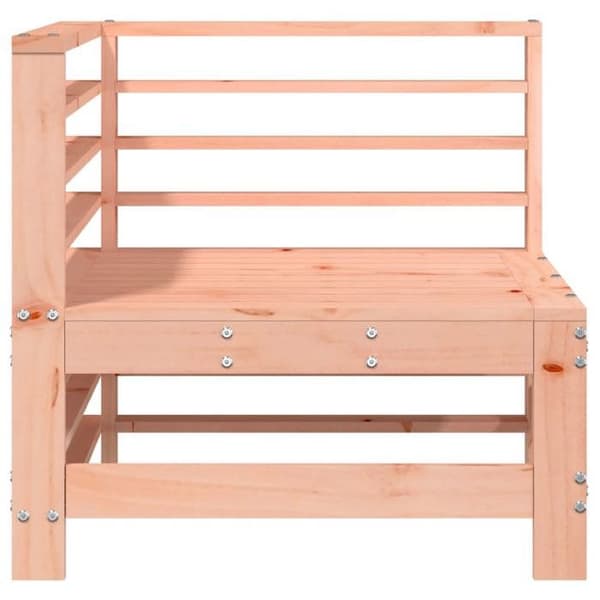 Hjørnesofa til haven - EKSKLUSIV HUS - 2 stk - Massivt Douglas træ - Lamel design - Modulerbar