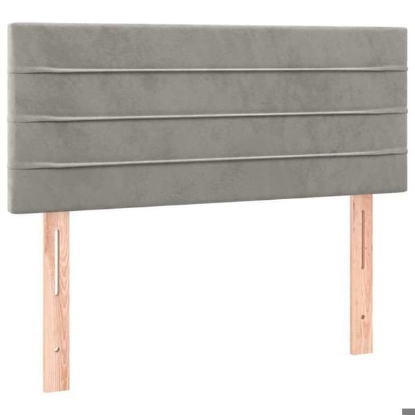 Maison Exclusive - Hovedgærde Lys Grå 100x5x78/88 cm Velour