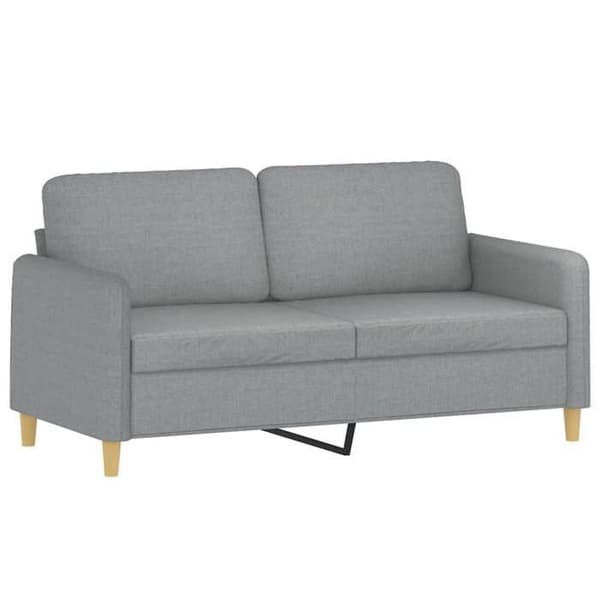 Maison Exclusive - Sæt af 2 sofaer med lysegrå puder i stof