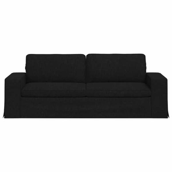 Maison Exclusive - Soffa Svart 222 x 80 x 82 cm tyg