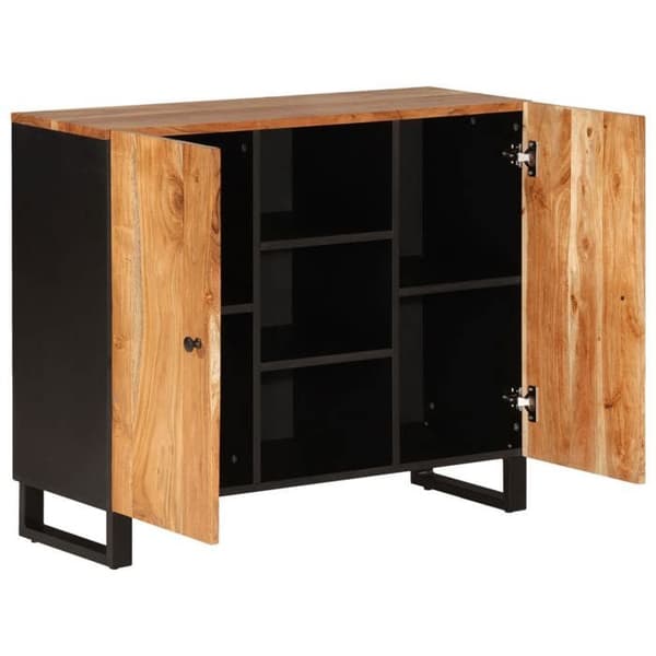 Maison Exclusive - Buffet med 2 døre 90x33x75 cm massiv akacietræ