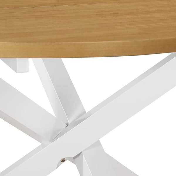 Maison Exclusive - Matbord Vit 120 x 75 cm MDF vit och brun
