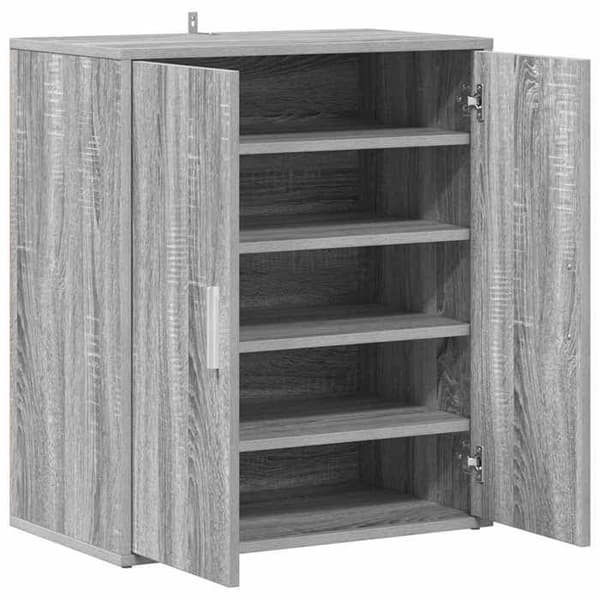 Maison Exclusive - Sonoma harmaa kenkäteline 60x35x70 cm Tekninen puu Sonoma grå