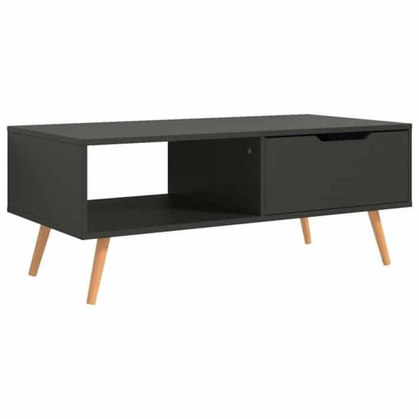 Bord - EKSKLUSIV HUS - 100 x 49,5 x 43 cm - Grå - Ingeniørtræ - Rektangulær Grå