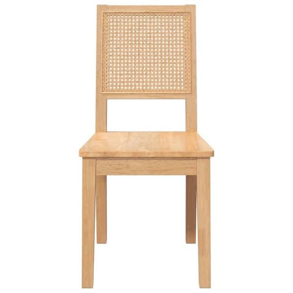 Maison Exclusive - Matstolar 2 st massiv gummiträ