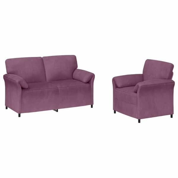 Maison Exclusive - 2 kpl sohvasetti Purppura Sametti