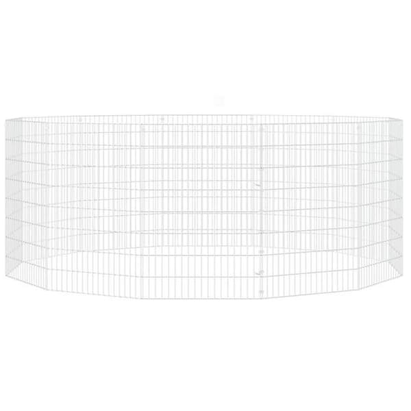 Burar & hängande - Maison Exclusive - 12 paneler 54x80 cm - Galvaniserat järn - Silverfärgad Silver