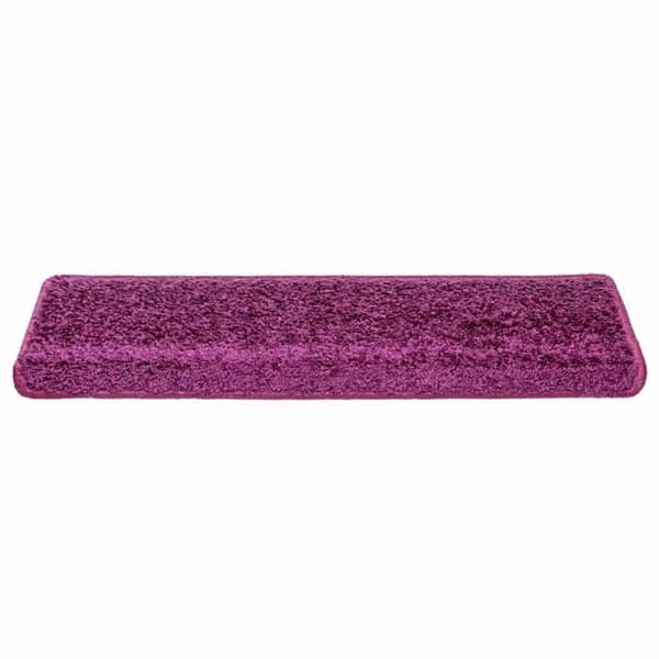 Maison Exclusive - Trappe tæppe 15 dele 65 x 21 x 4 cm Lilla Rektangulær kant Violett