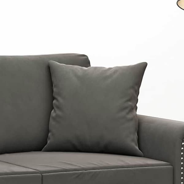 Maison Exclusive - Dekorative puder sæt af 2 Mørkegrå 40x40 cm Velour