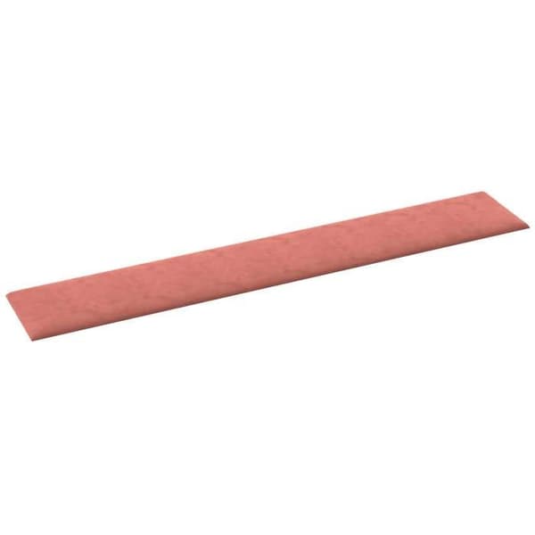 Væghovedgærde - EKSKLUSIV HUS - Rektangulær - Rosa velour - Ingeniørtræbund - Nem montering Ros