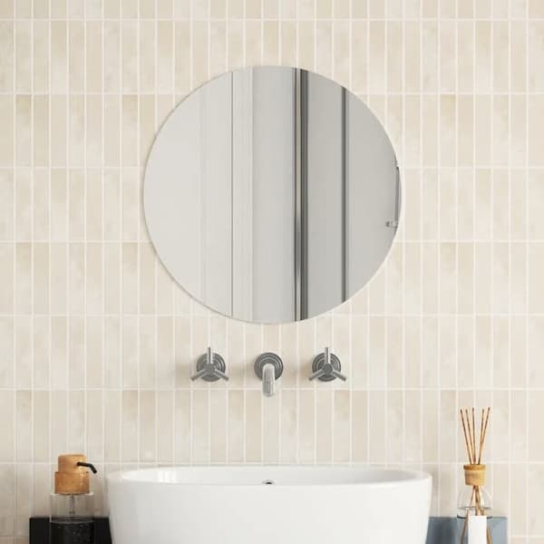 Maison Exclusive - Rund väggspegel 50 cm Glas