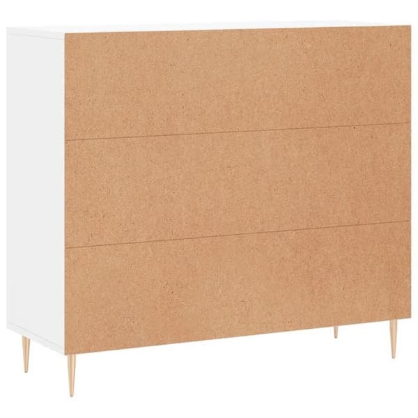 Maison Exclusive - Buffé vit 90x34x80 cm ingenjörsträ