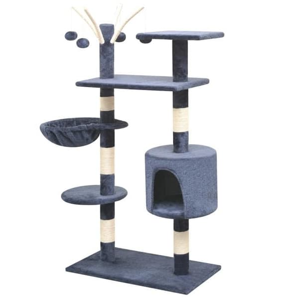 Maison Exclusive - Kattträd med sisal klöstrumpor 125 cm Mörkblå Mörkblå