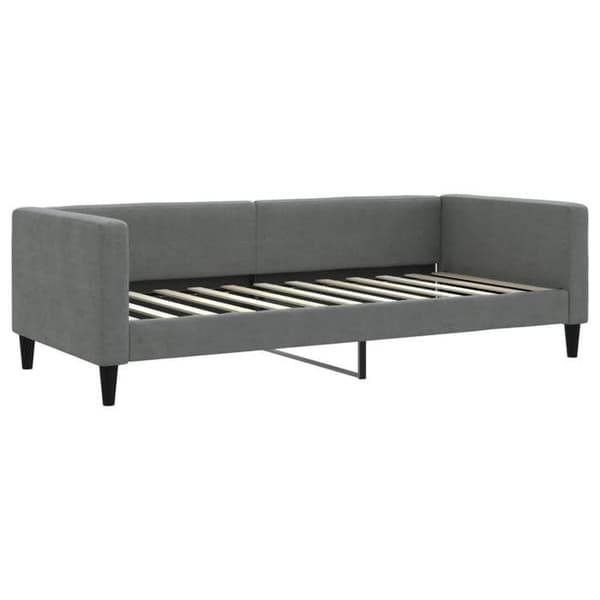 Päivävuode - EXKLUSIIVINEN KOTI - 2-in-1 vuode 100x200 cm - Alusvuode - 2 laatikkoa - Harmaa kangas