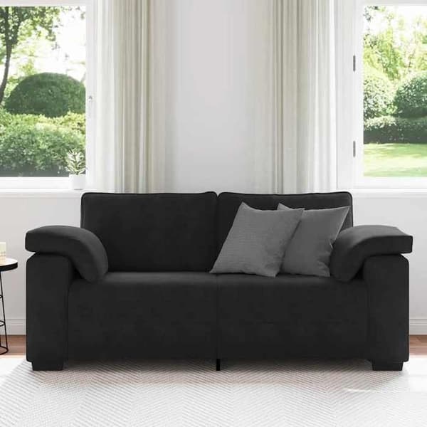 Maison Exclusive - Sort sofa 180x77x82 cm i velour