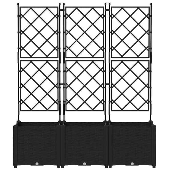 Maison Exclusive - Havekrukke 3 stk Sort 120 x 40 x 143 cm PP