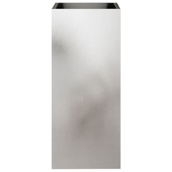 Maison Exclusive - Silverfärgad kruka 32x29x75 cm rostfritt stål