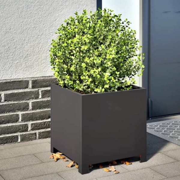 Maison Exclusive - 2 stk. sorte jardinières 40x40x40 cm i stål