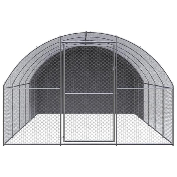 Maison Exclusive - Utomhus hönshus 3x6x2 m Galvaniserat stål